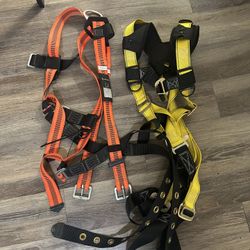 2 Fall Protection harnesses And Lanyard