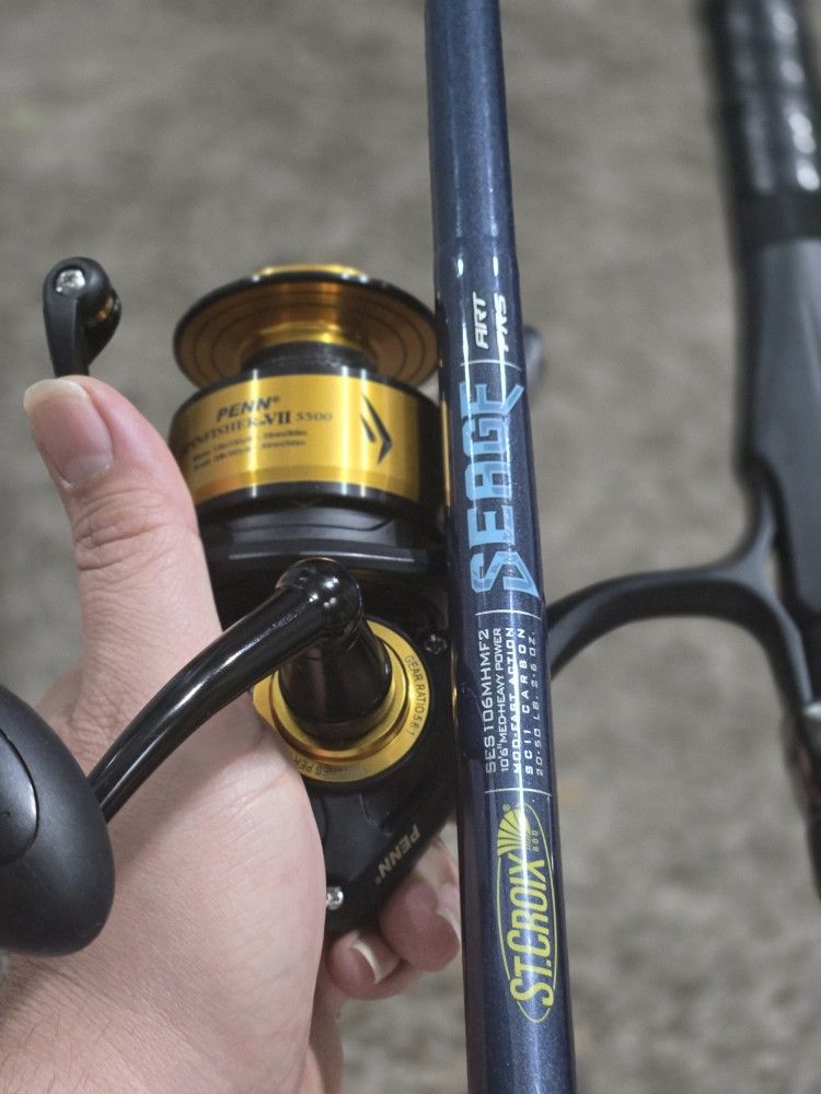 Penn Spinfisher Vii 5500 Amd St Croix Seage Rod