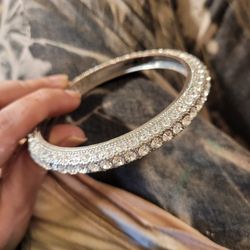Heavy Rhinestone Bangle