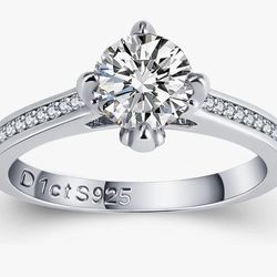 DELMIN 1CT Moissanite ring - Size 9