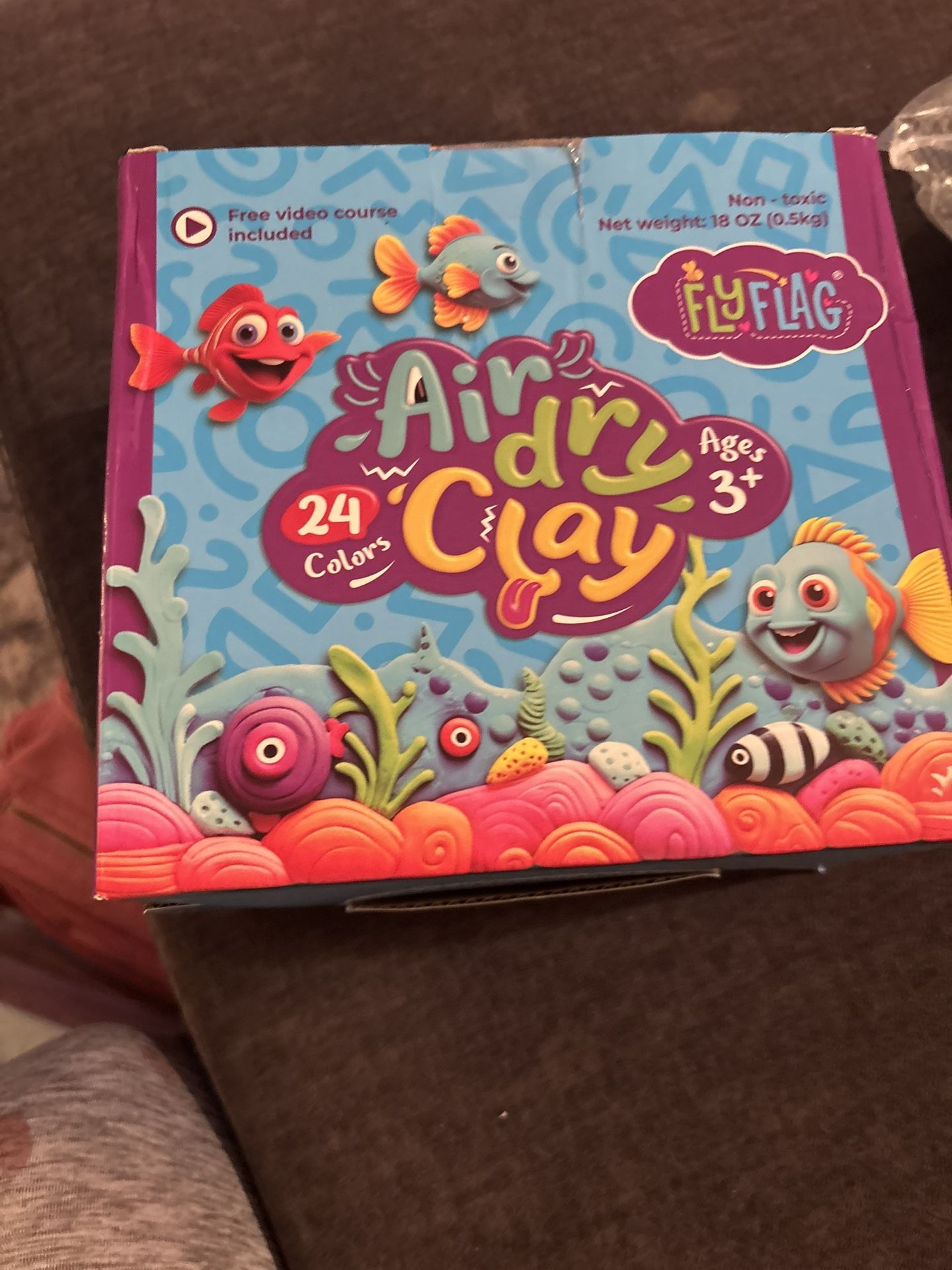 New non toxic Air dry clay 24 colors 