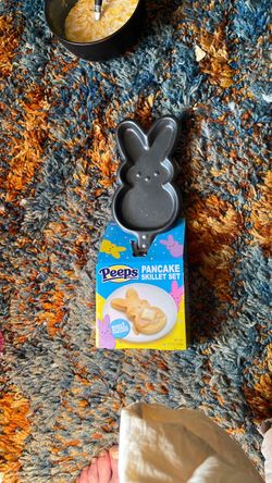 Easter bunny shaped pancake