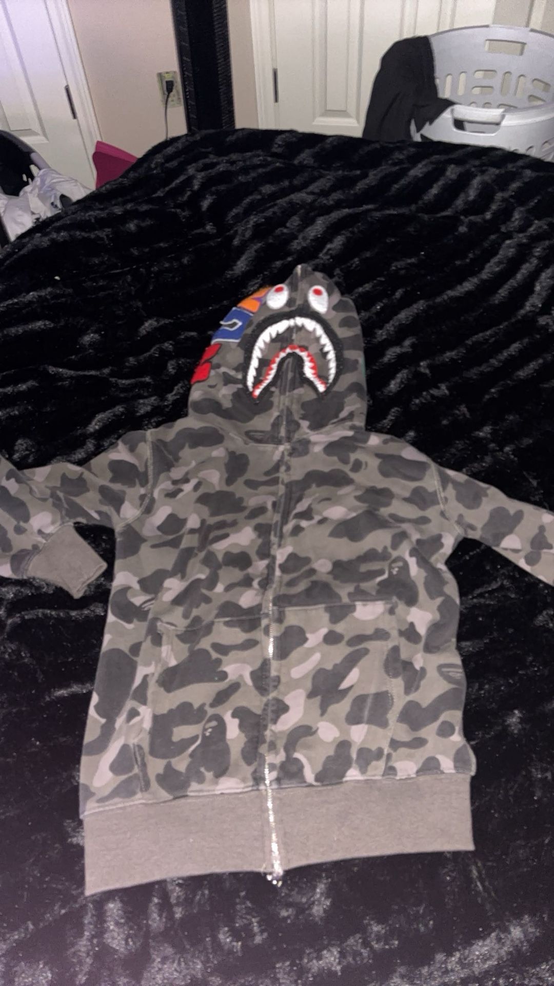 Grey Bape Hoodie