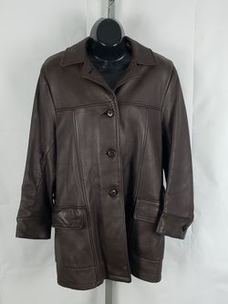 Vintage Womens Deerskin Leather Jacket Midwestern Sport Togs Made in USA size 42