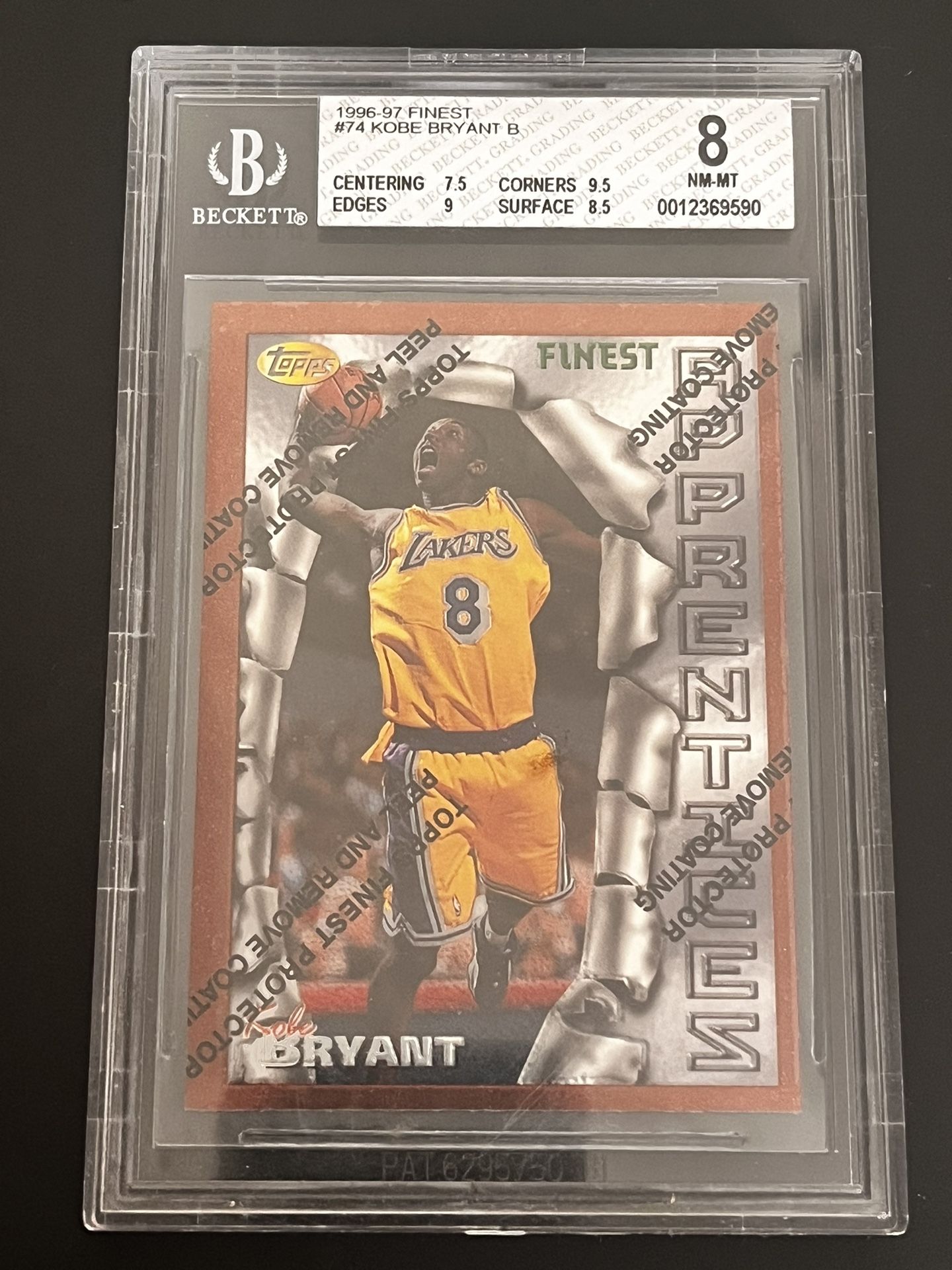 Kobe Bryant Rookie Card Finest RC Rare Graded