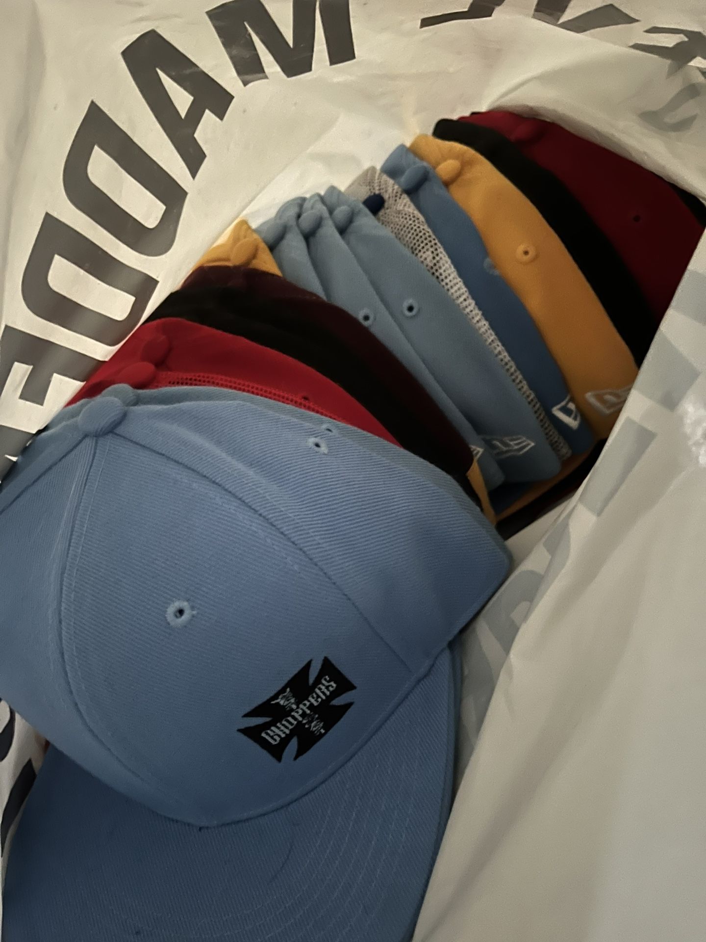 Baseball And Football Hats For Sale All Sizes Mostly 7 3/4 My Loss Your Gain $15 Each