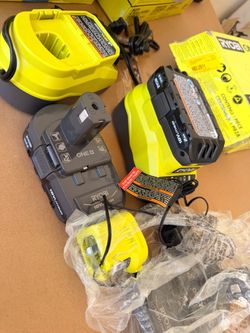 Ryobi battery and charger set
