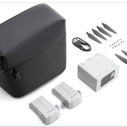 Genuine DJI Mini 3, 3 Pro Fly More Kit(Includes Two 2453mAh Intelligent Flight Batteries, Two-Way Charging Hub, Shoulder Bag, Propeller 2-Pairs)