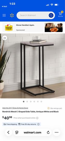 Rendrick Metal C-Shaped  End Tables (2)