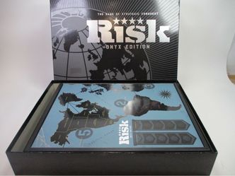 RISK Onyx Edition Collectible Limited Edition Board Game Oversize Black Grey Box