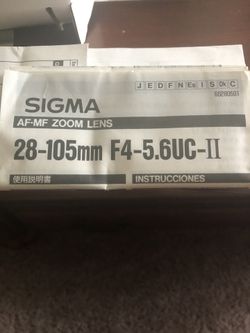 Sigma lens