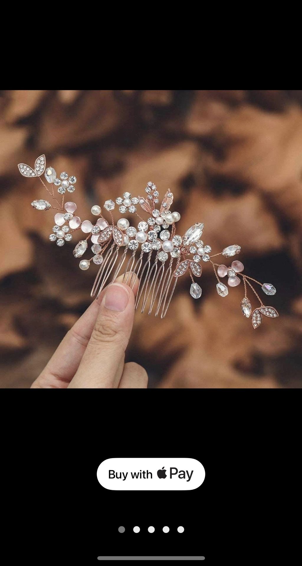 Rose Gold Hairpiece 