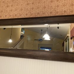 Wooden Wall Mirror