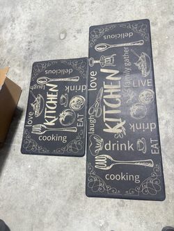 Two kitchen mats