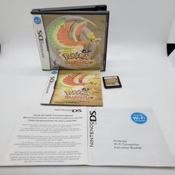 Pokemon Heartgold Complete CIB Authentic OEM Complete Pokedex Badges Legends Nintendo DS