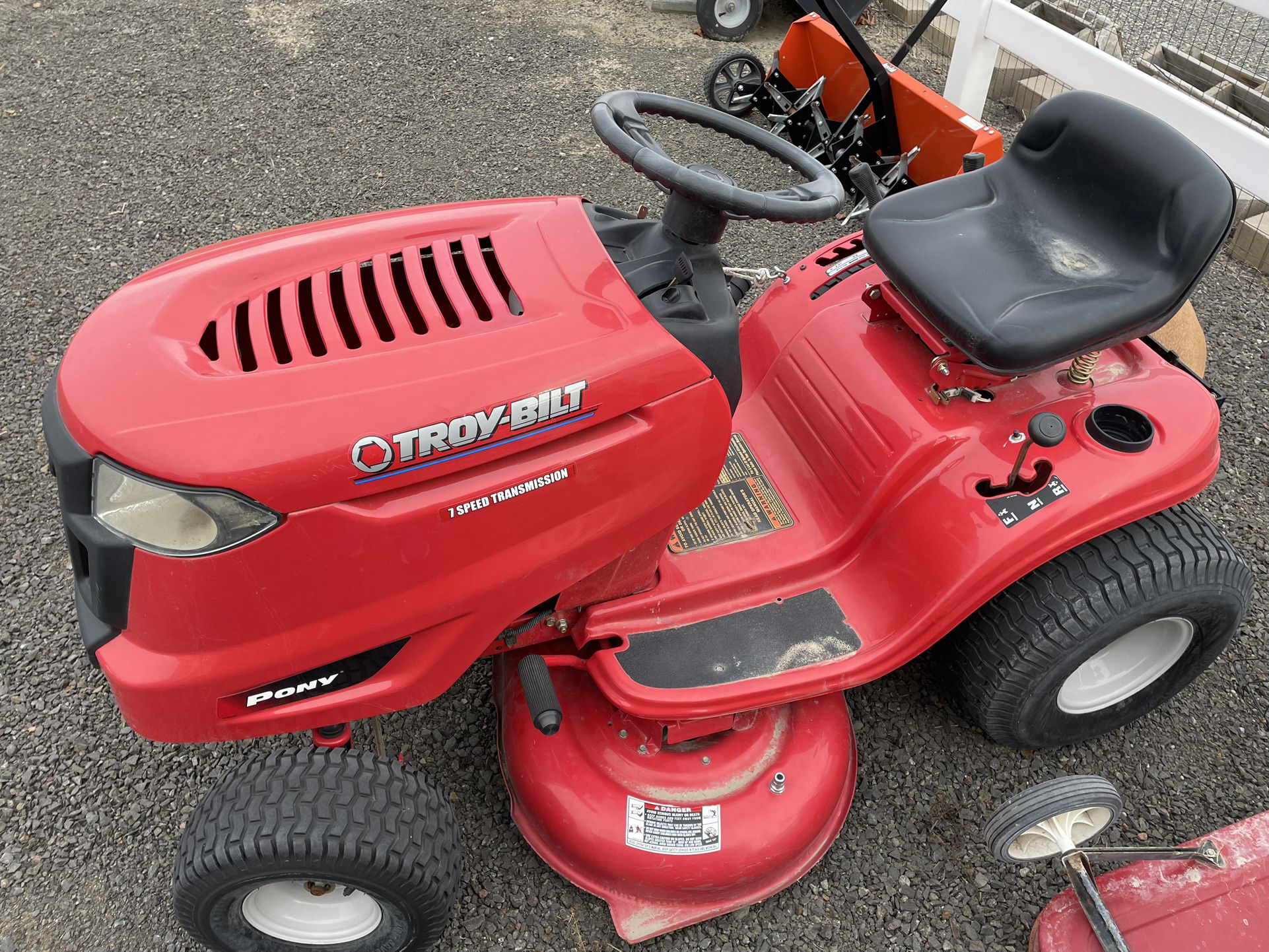 Troybilt Lawn Tractor W Bagger + P/W (both Need Some Work To Run Again)
