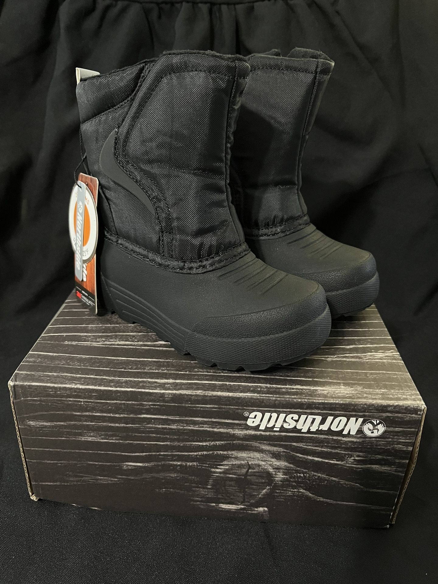 New With Tags Northside Flurrie Polar Toddler Size 5 Snow Boots Black