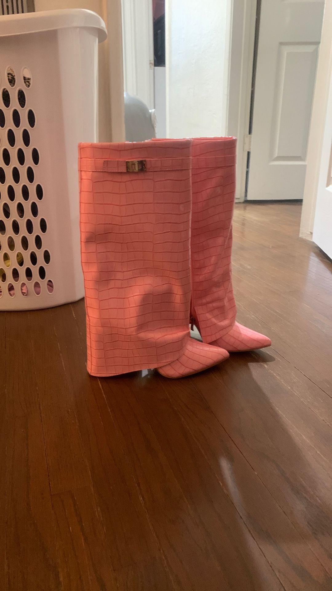 Pink Fashion Nova Boots