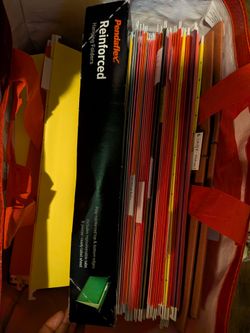 Free Colorful Hanging Folders