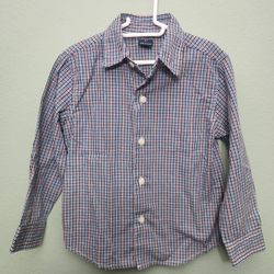 NWOT-Nautica Toddler Boys Plaid Button Down Dress Shirt Long Sleeve Size 3T