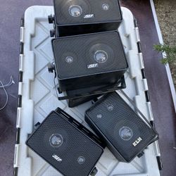 6 Piece Speaker Set With Brackets Int/Ext