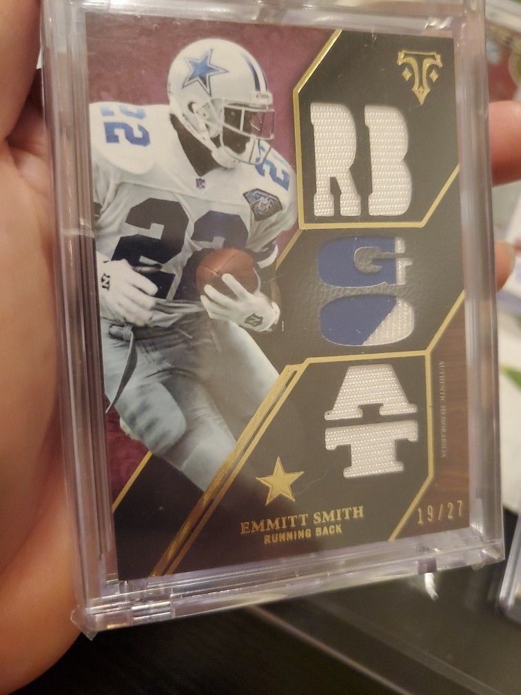 Emmitt Smith TripleTreads Game Used Relic Card /27