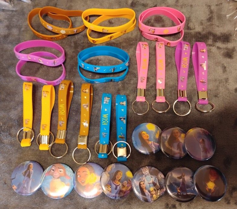 Wish Bracelets,Pins and Keychains