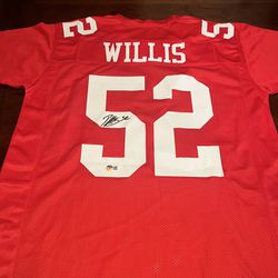 Hall Of Famer, Patrick Willis Signed The 49Ers Jersey