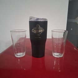 L.A. DODGERS WORLD SERIES 2025 COLLECTIBLE CUPS AND STAINLESS STEEL DOUBLE WALL VACUUM INSULATED MUG BRAND NEW NEVER USED STICKERS STILL ON THEM 