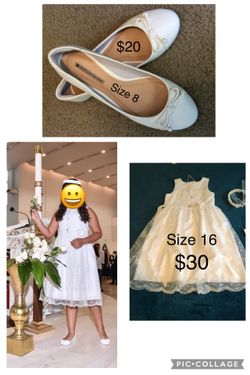 First Communion Dress And Shoes