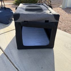 Portable Canvas Dog Crate 