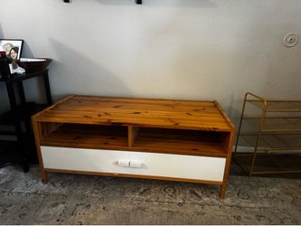 Solid wood tv stand