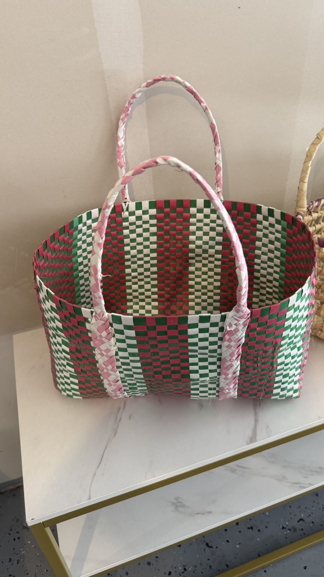 Colorful Woven Tote Bag