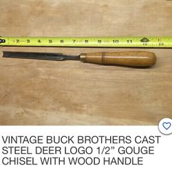 Vintage Buck Brothers Chisel  