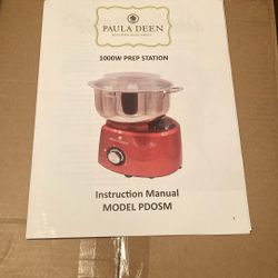 New In box, Paula Deen, 1000 W Food PrepStation, Mixer And Blending Station