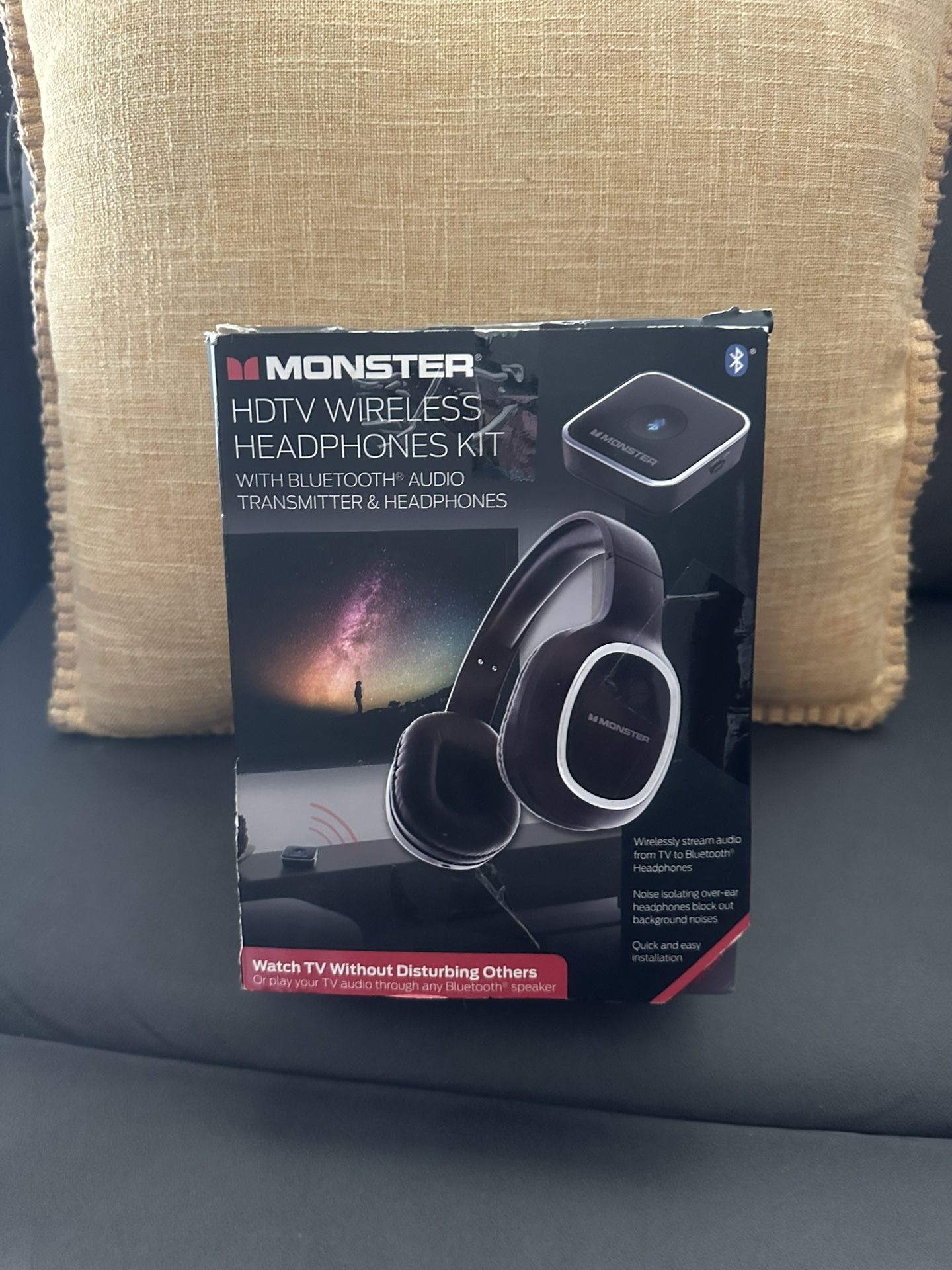 Monster MTH9-1001-BLK Wireless Bluetooth Headphones - Black