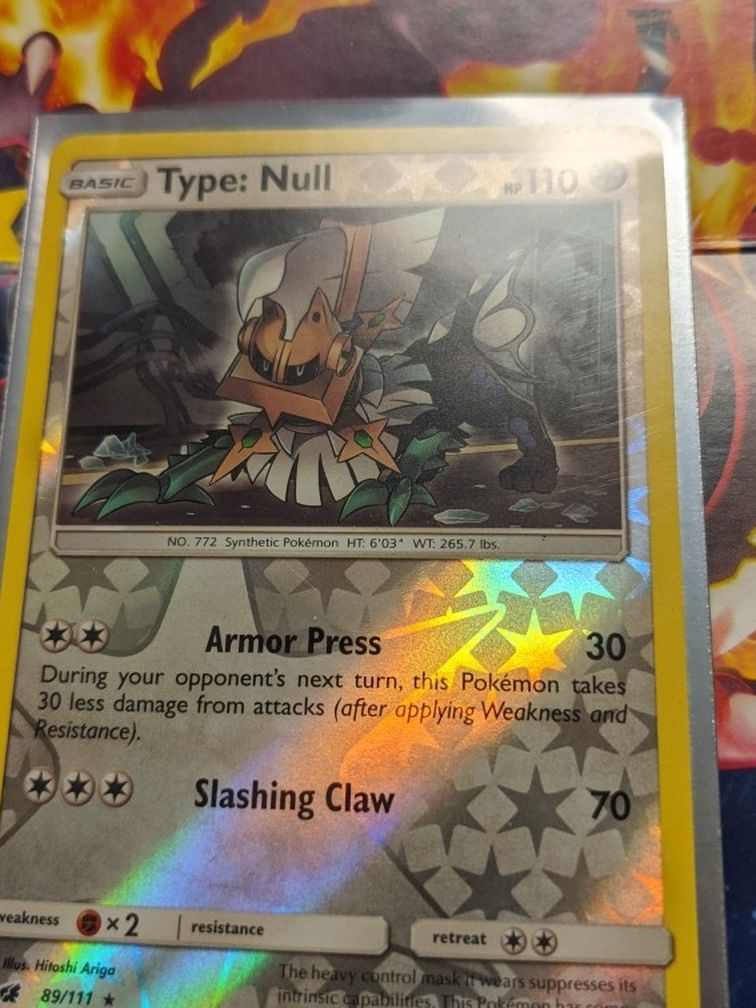 Type : Null Pokemon Card With A Little Shiny Rainbow