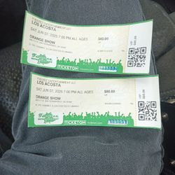 Dos Boletos Para Los Acosta Vip