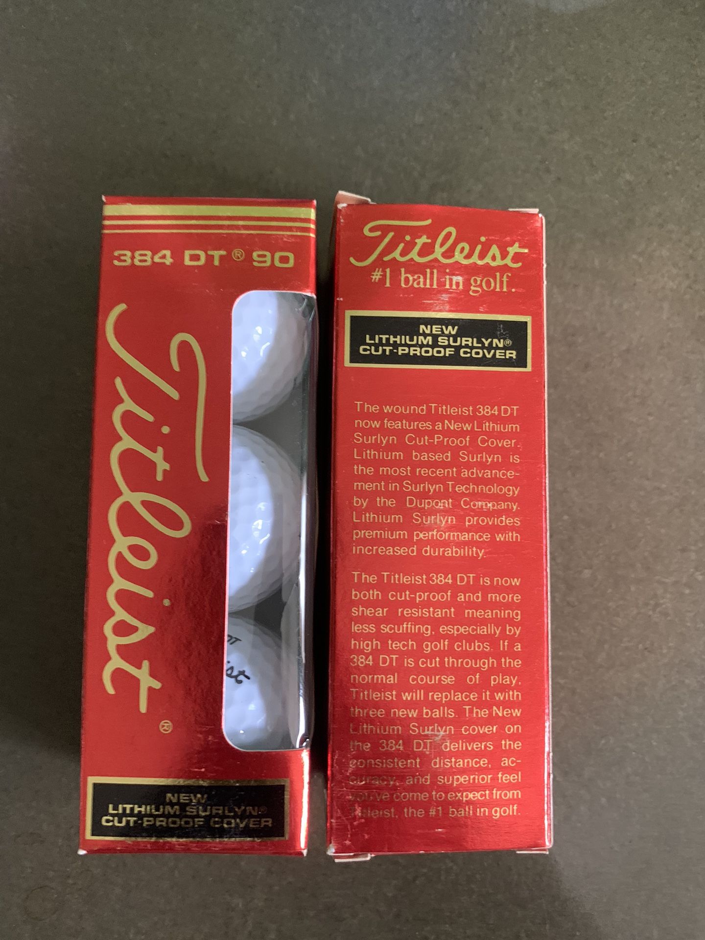 Rare Titleist 384 DT 90 Golf Balls