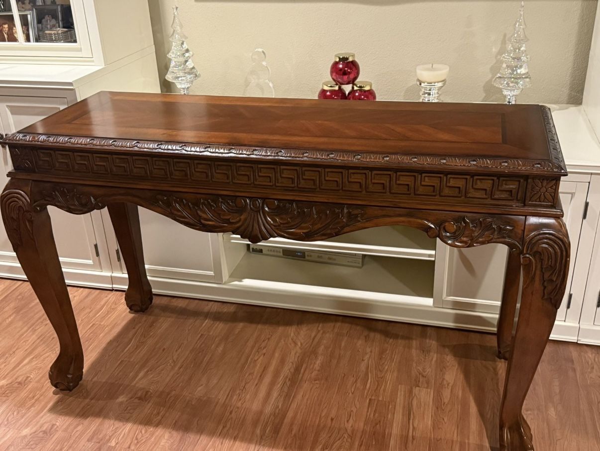 console table ( real wood)