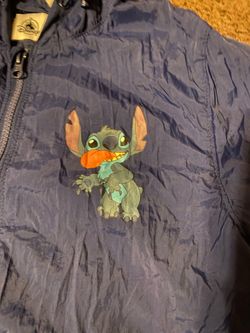 Disney Stitch Zip-Up Windbreaker Jacket kids large