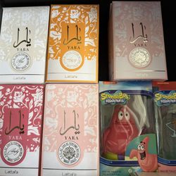 Yara Perfume & Patrick & Squidward Cologne