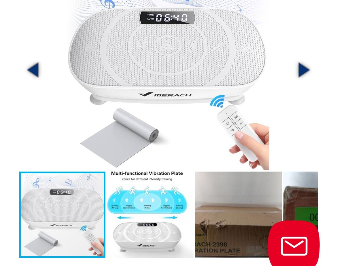 $60 - Merach Vibration Plate Exercise Machine, Gray (A-3)  