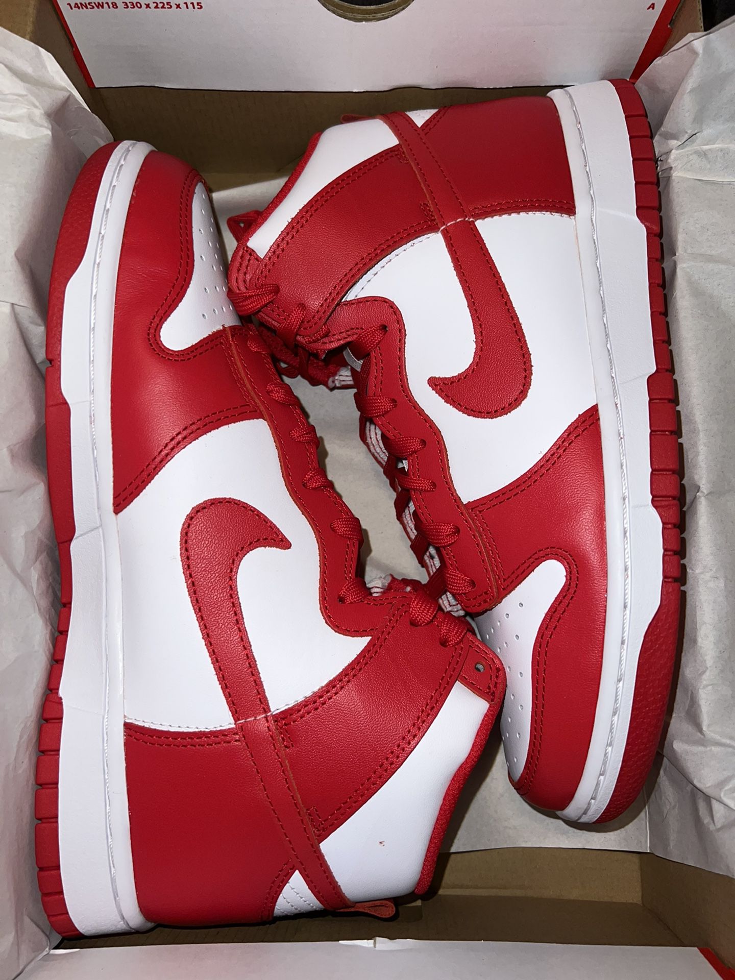 Nike Dunk High Championship Red Size 9.5 