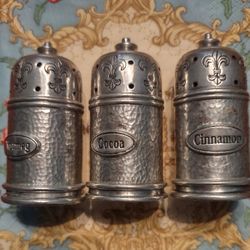 Pewter - Spices -Nutmeg Cinnamon Cocoa 