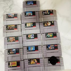Authentic Super Nintendo SNES Games