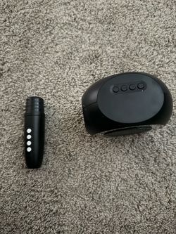 Portable Bluetooth Speaker with Microphone – Black – Tested Working