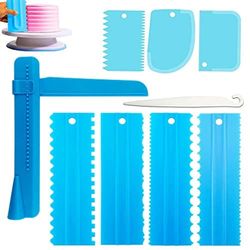 Cake Decorating Scraper and Smoother Tool Set