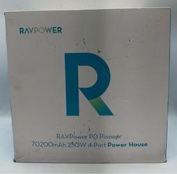 RAVPower RP-PB187 PD Pioneer 70200mAh 250W 4-Port Power House Bank Portable Charging Unit