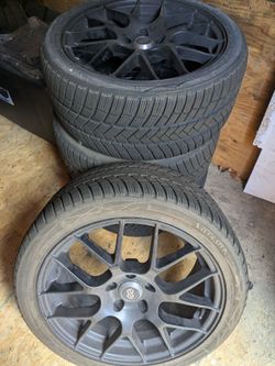 Enkei Raijin 18x8.5 wheels and winter tires